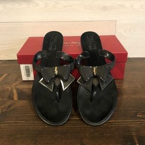 Salvatore Ferragamo “Jelly” Bow Flip Flop 9